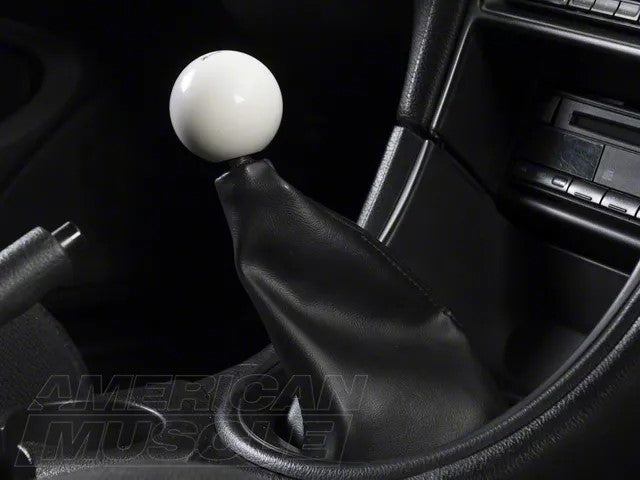 SpeedForm Modern Billet Retro Style 5-Speed Shift Knob; White (79-04 Mustang, Excluding 03-04 Cobra)